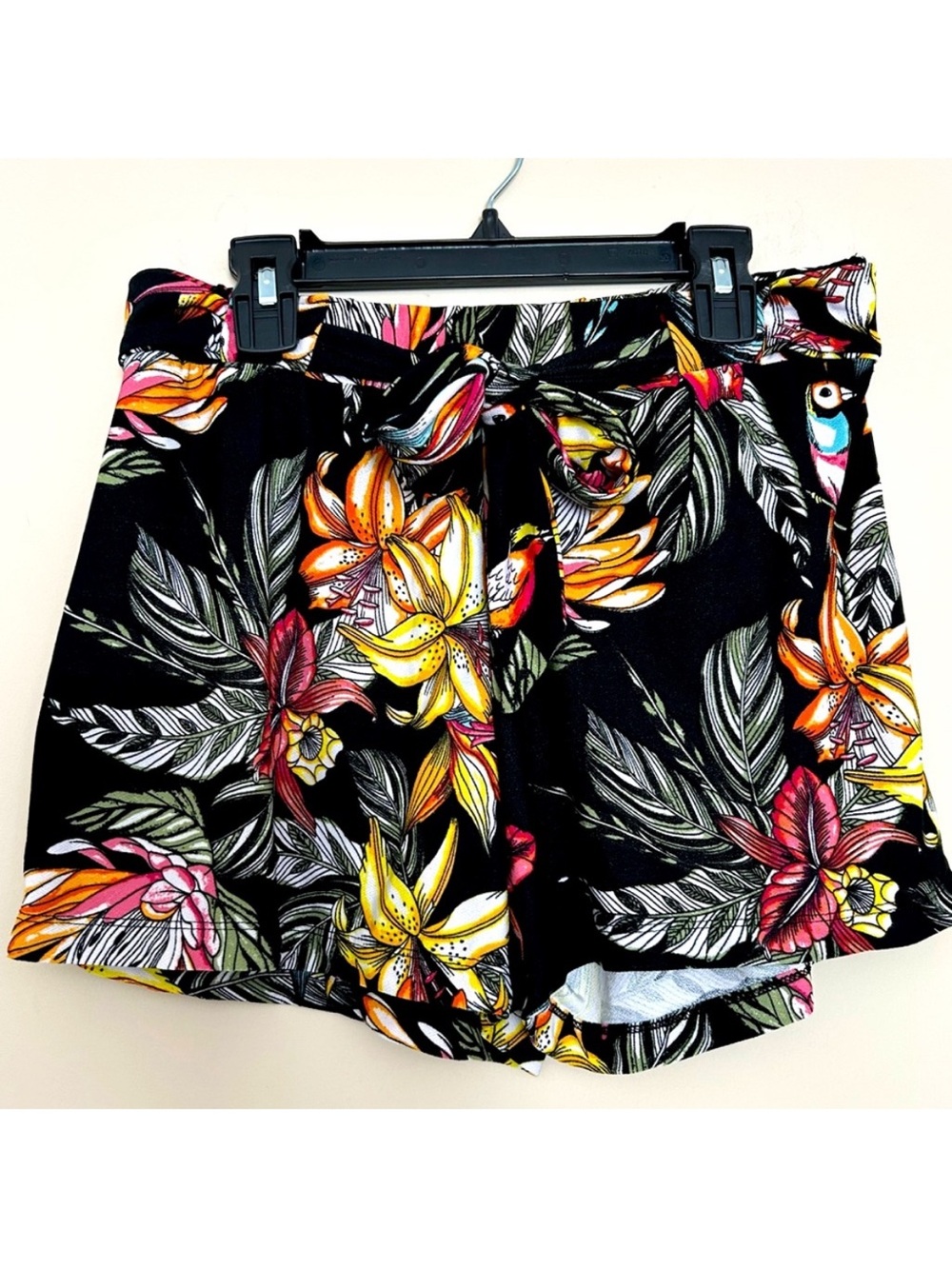 Love Multicolor Floral High Waist Women's Shorts